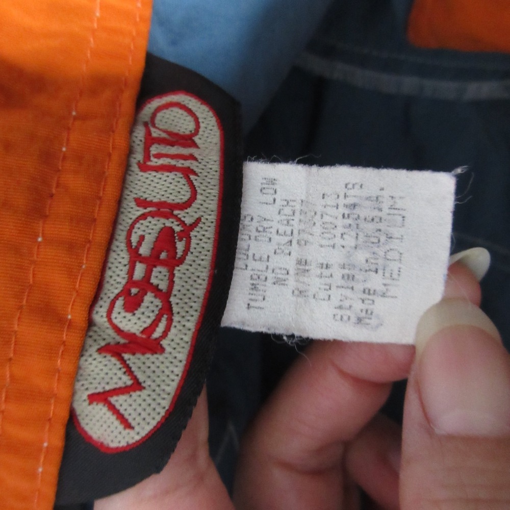 Vintage Mosquito Pants Men Medium Blue Nylon Rave Skate‎ Nylon Y2K 90s  USA Made - Picture 9 of 12